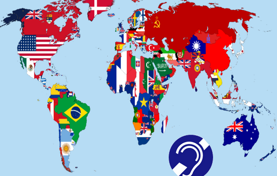 Línguas de sinais usadas em diferentes países do mundo